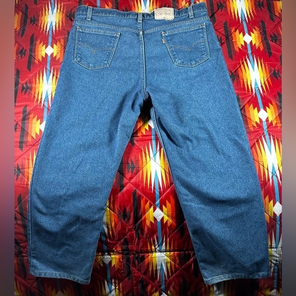 Vintage Levi's Signature Series Jeans Mens 42x32 Blue Flex Stretch Denim Pants - Picture 7 of 11